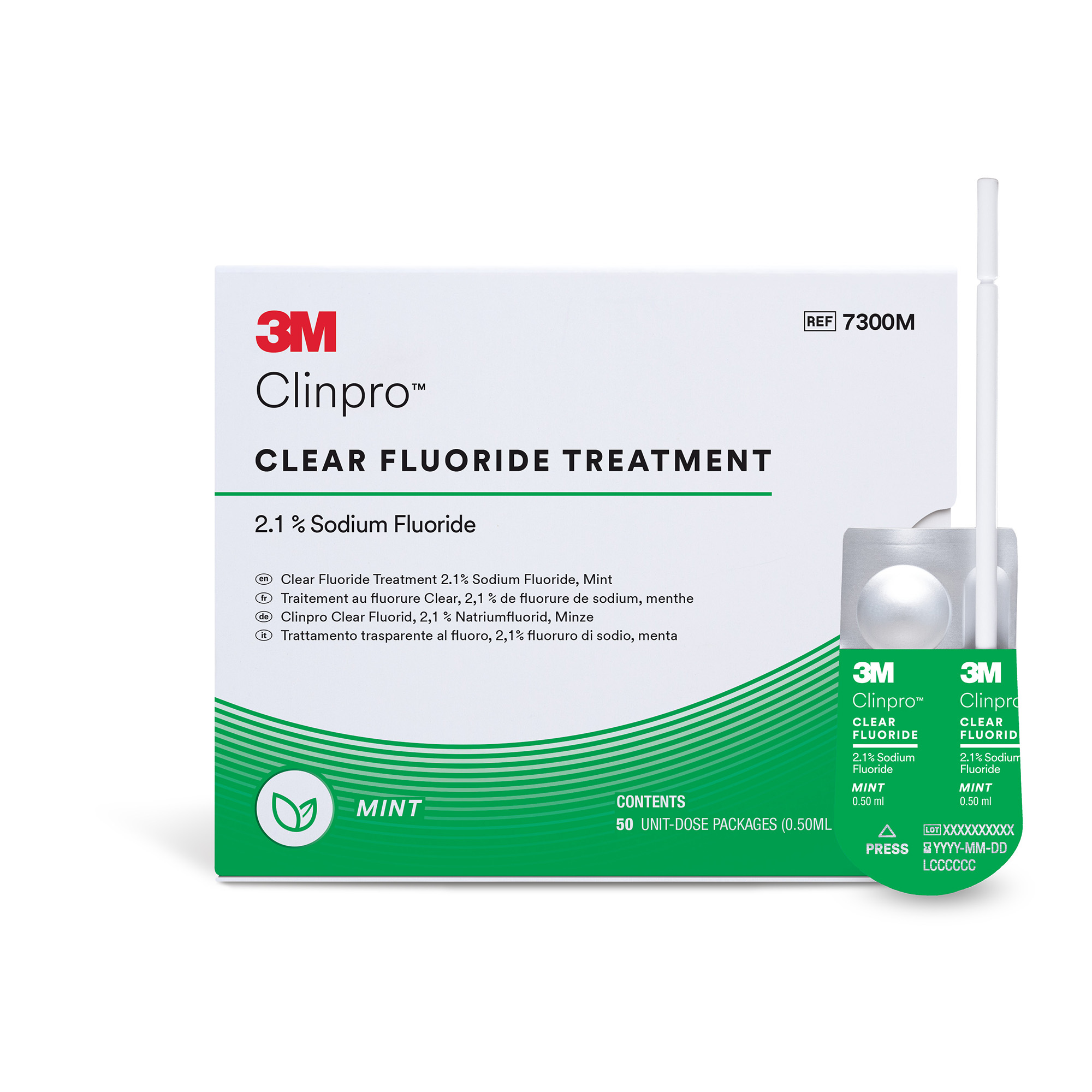 Clinpro Clear fluorlack, mint singeldos
