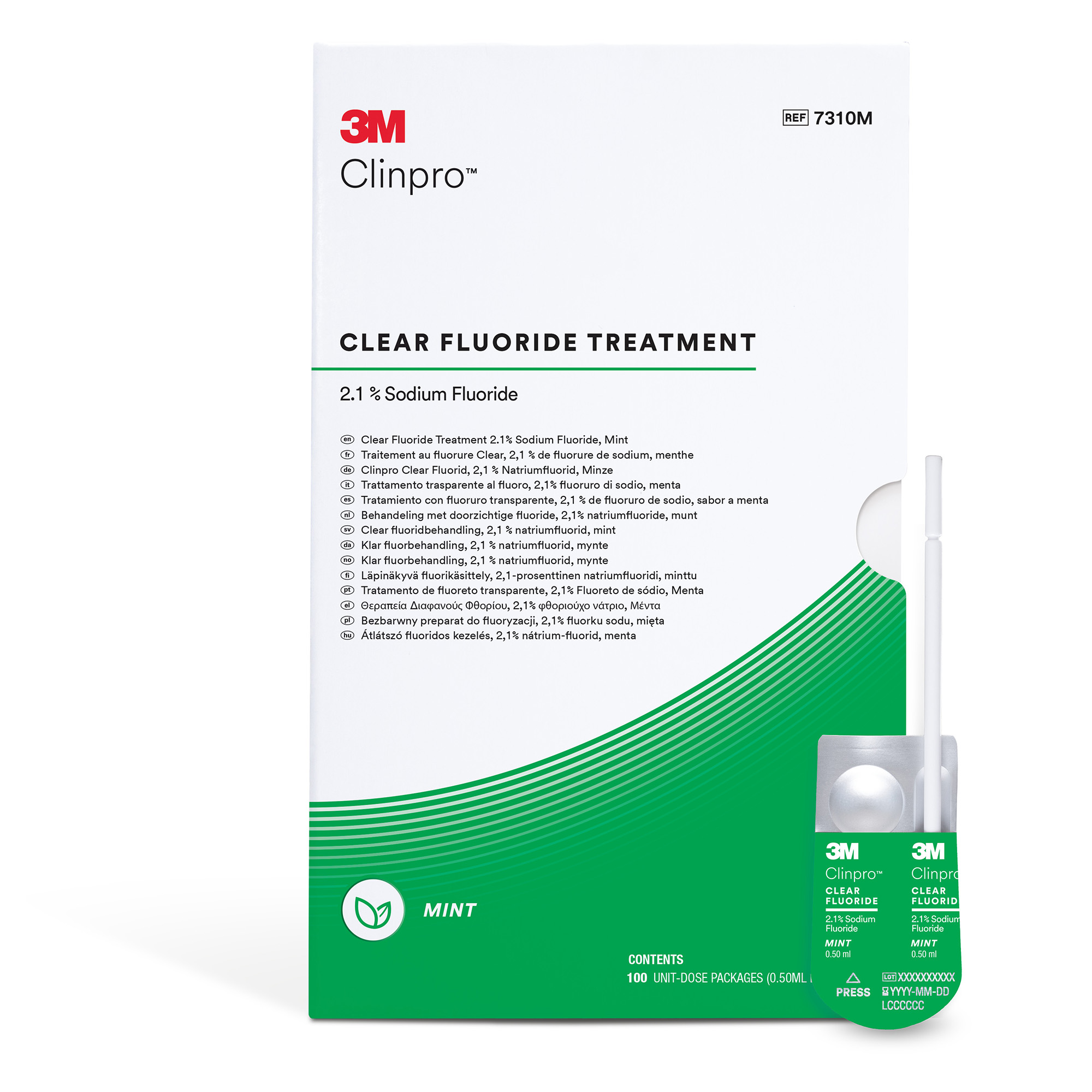 Clinpro Clear fluorlack, mint singeldos