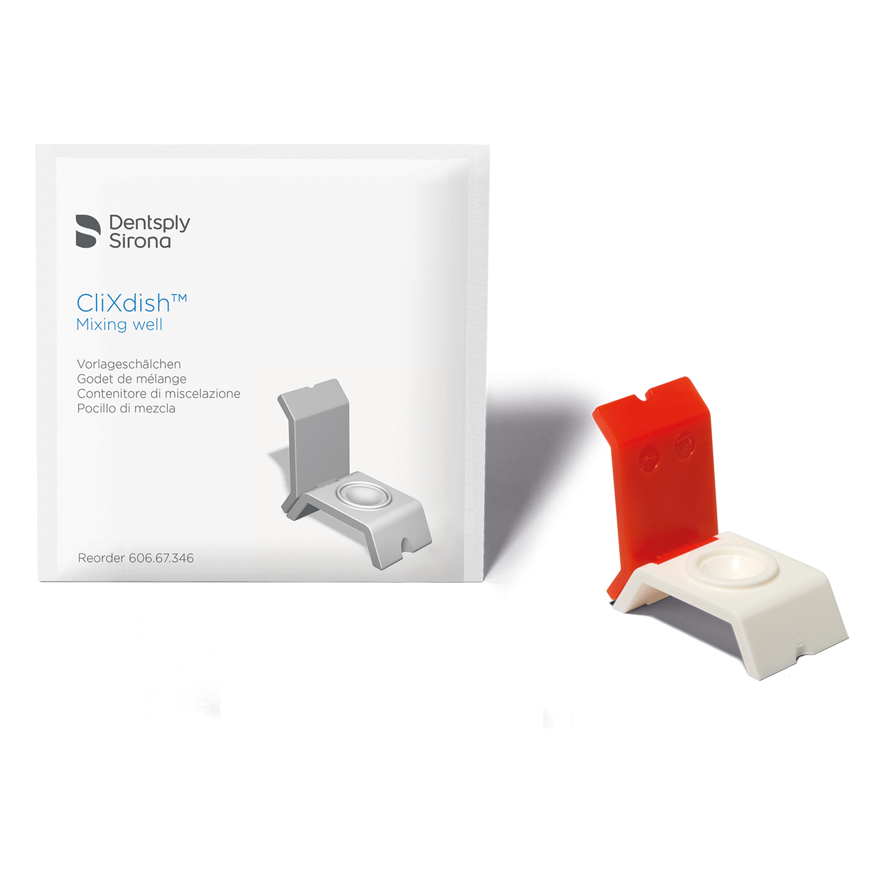 Blandkopp Clixdish med lock, 3 st