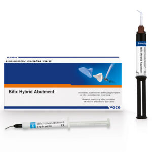 Bifix Hybrid abutment Quickmixspruta Translucent