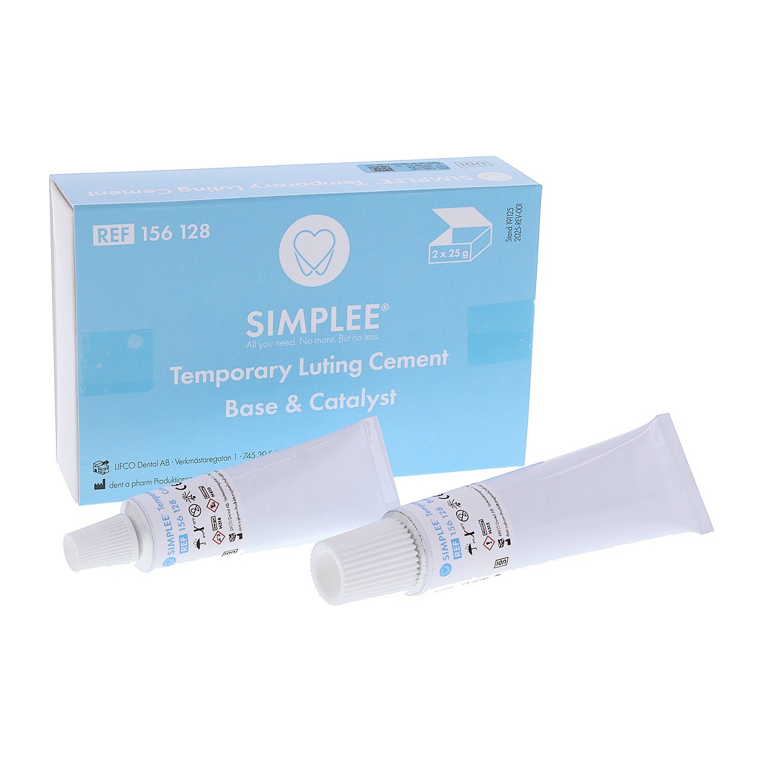 Simplee temporärt cement,25g pasta,25g katalysator