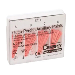 Guttaperka lateralpoints Auxilary 22F Sort A-D, 24 mm