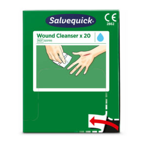 Förstahjälpen-tavla Sårtvätt