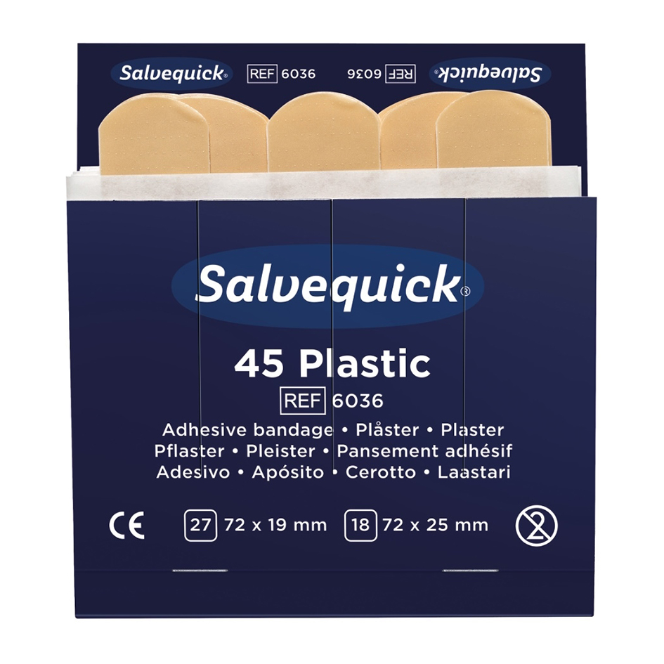 Förstahjälpen-tavla Salvequick plastplåster