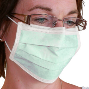 Top Dent Munskydd Grön med näsklämma