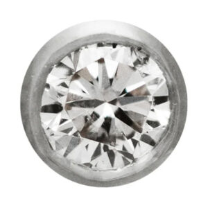 Twinkles, Rund med diamant 0,01 ct, vitt guld