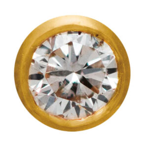 Twinkles, Rund med diamant 0,01 ct, guld