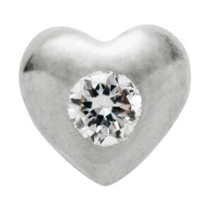Twinkles, Hjärta med diamant vitt guld
