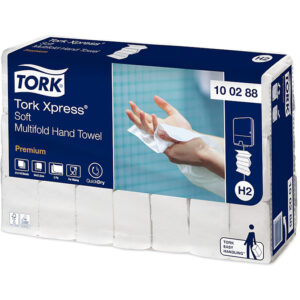 Tork pappershandduk Tork premium soft H2 vit