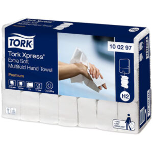 Tork pappershandduk Tork premium extra soft H2 vit