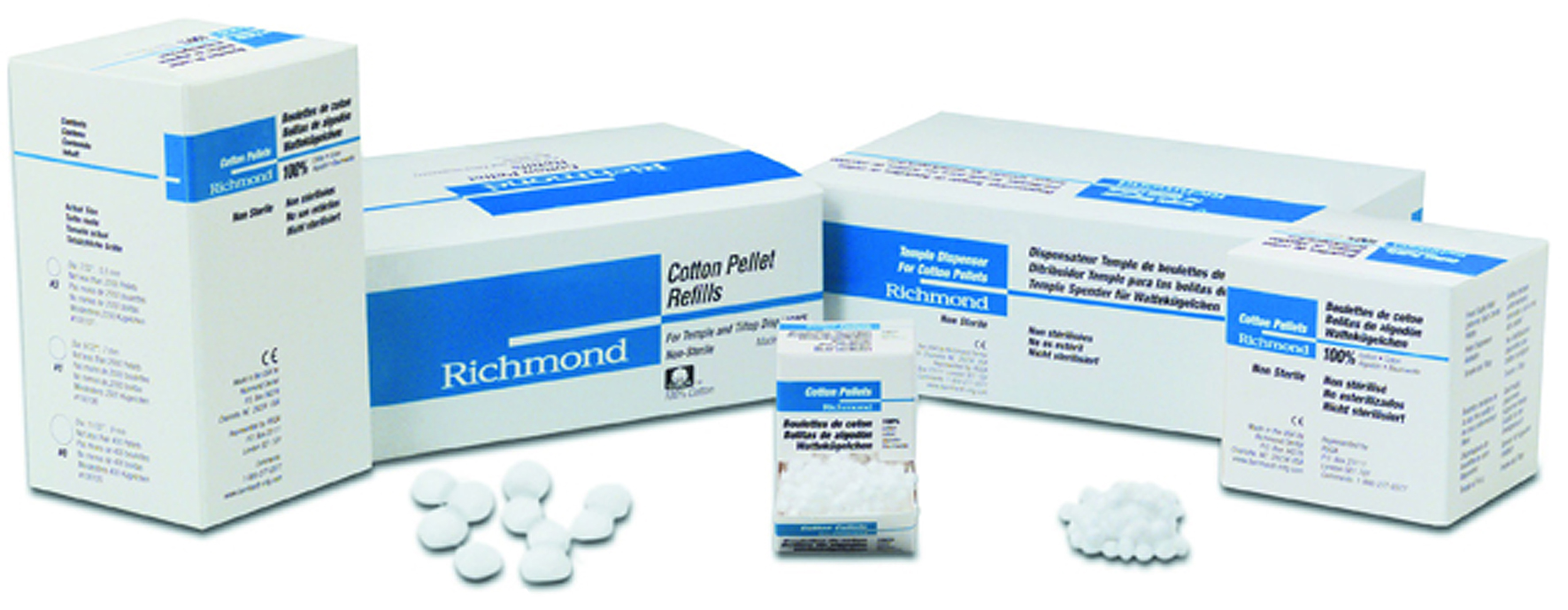 Richmond Bomullspellets Nr 2, ø 6 mm