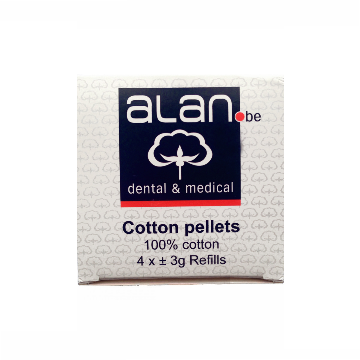 Bomullspellets Alan Nr 3, 4x3 g