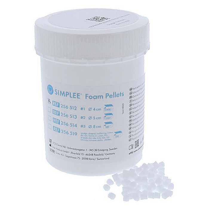 Simplee Skumgummipellets, Nr 1 Ø 4 cm