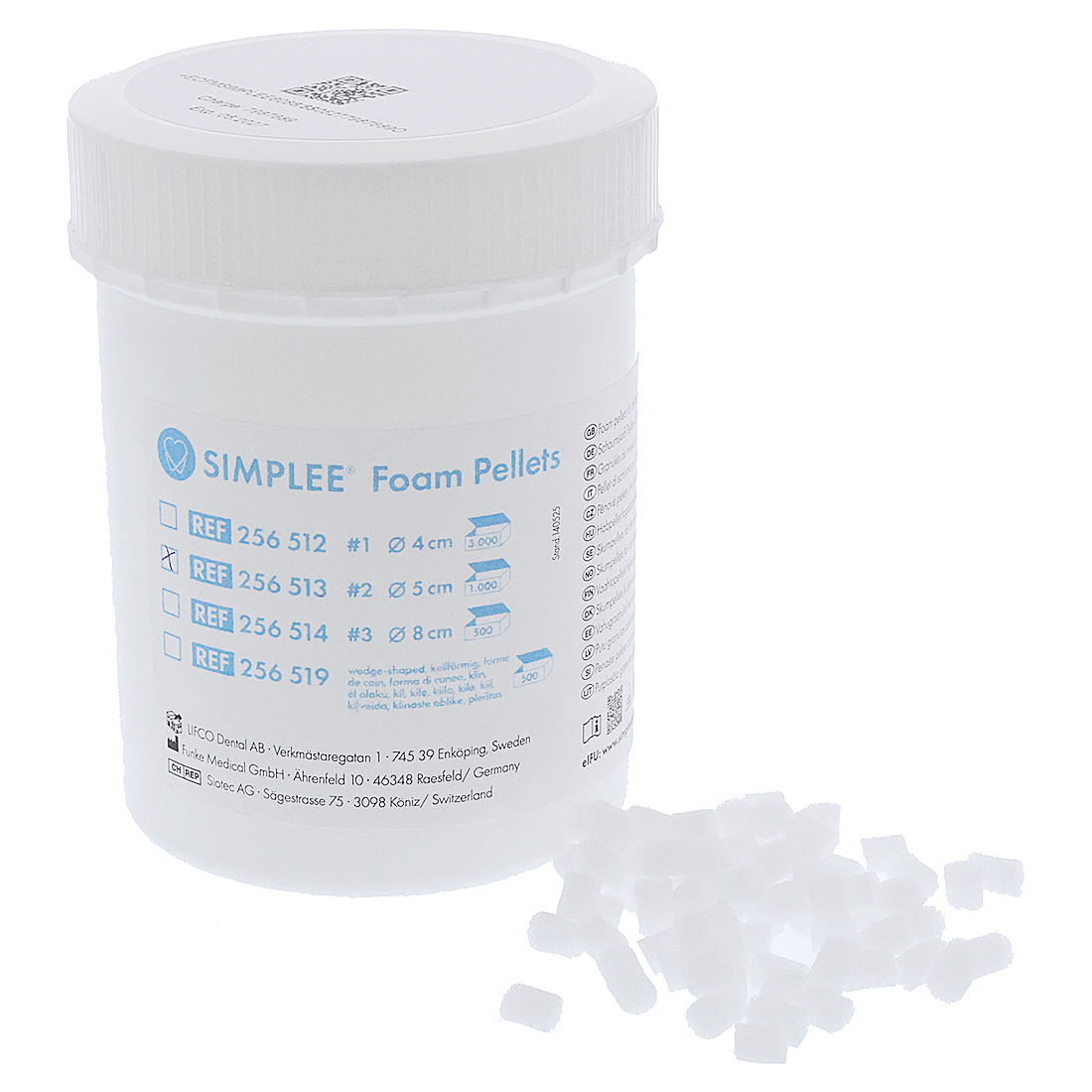 Simplee Skumgummipellets, Nr 2 Ø 5 mm