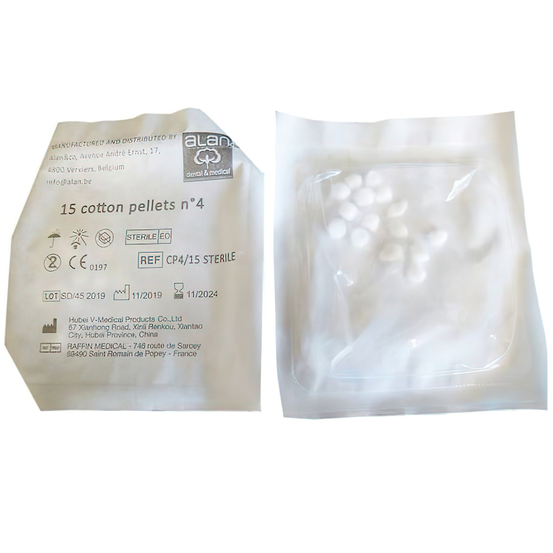 Alan Bomullspellets Nr 4 Sterila 20 X15 st