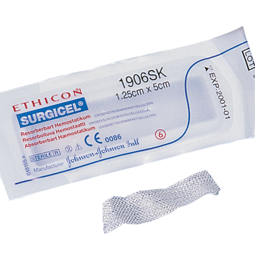 Surgicel 1,25 x 5 cm 10 st