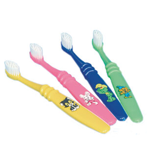 Bamse Barntandborste Blandade färger