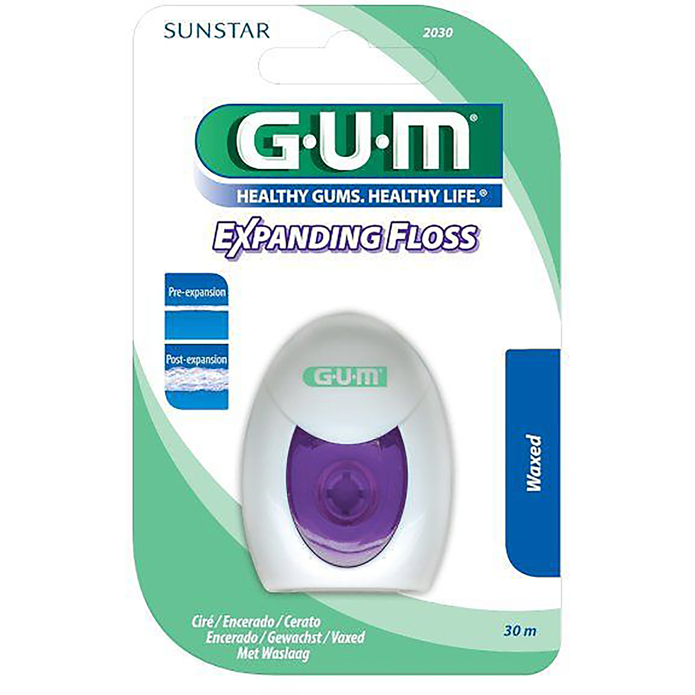 Gum Tandtråd Expanding Floss Vaxad 30 m