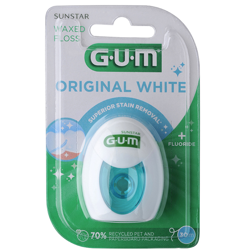 Gum Tandtråd Orginal White Mikron. kiseloxid 30 m