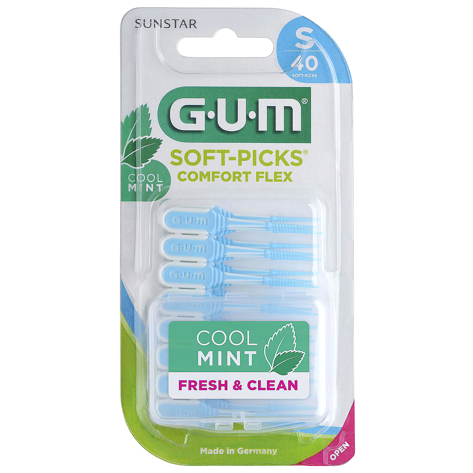GUM Soft-Picks Comf. Flex Mint S 6x40 st