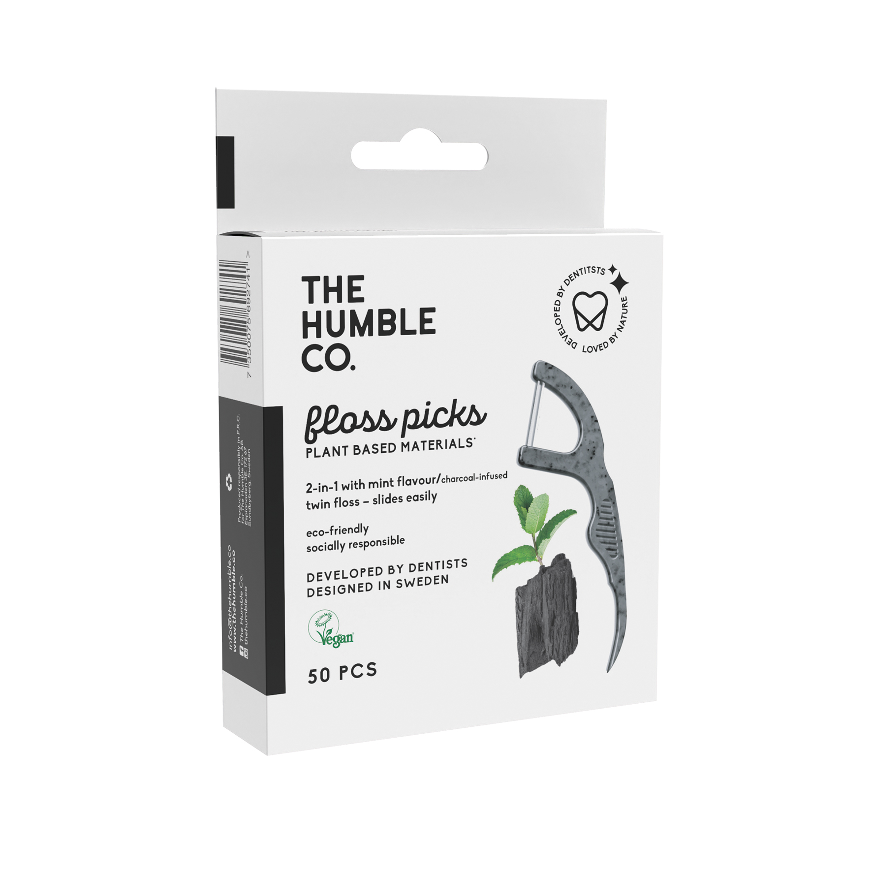 Humble Floss Picks Tandtrådsbygel, beige