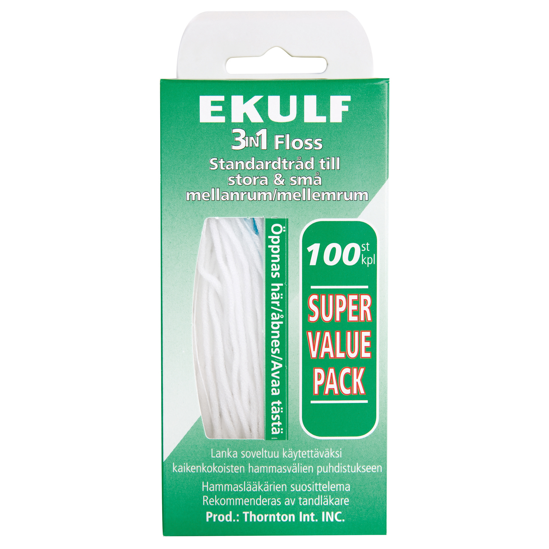Ekulf 3in1 Floss Implantat och bro