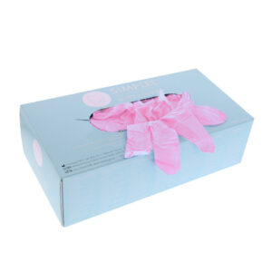 Simplee Nitril Handske, Rosa, Medium