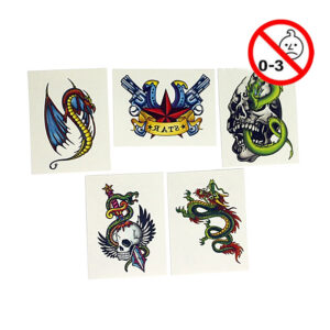 Leksaker, tatueringar-engångs, pojkmix, 144 st