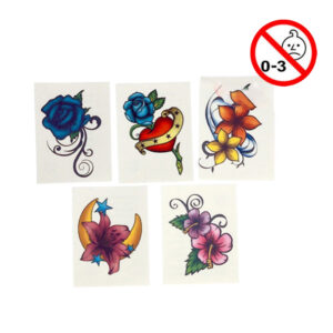 Leksaker, tatueringar-engångs, tjejmix, 144 st