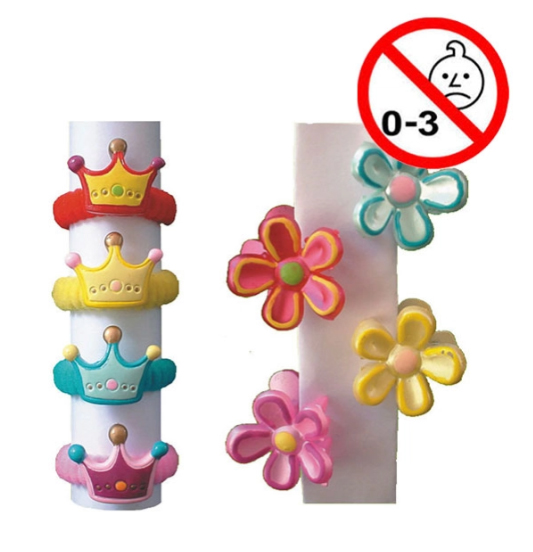 Leksaker, mix av hårspännen och hårresår, 80 st