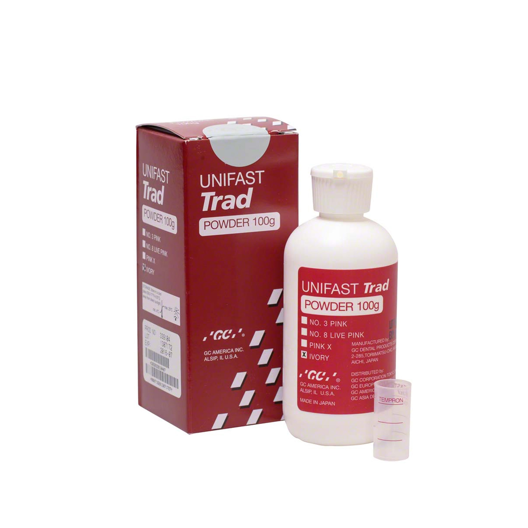 GC UniFast Pulver Ivory, 100 g